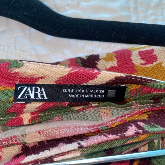 Zara Beaded Multicolor Wrap Mini Skirt - Picture 7 of 9